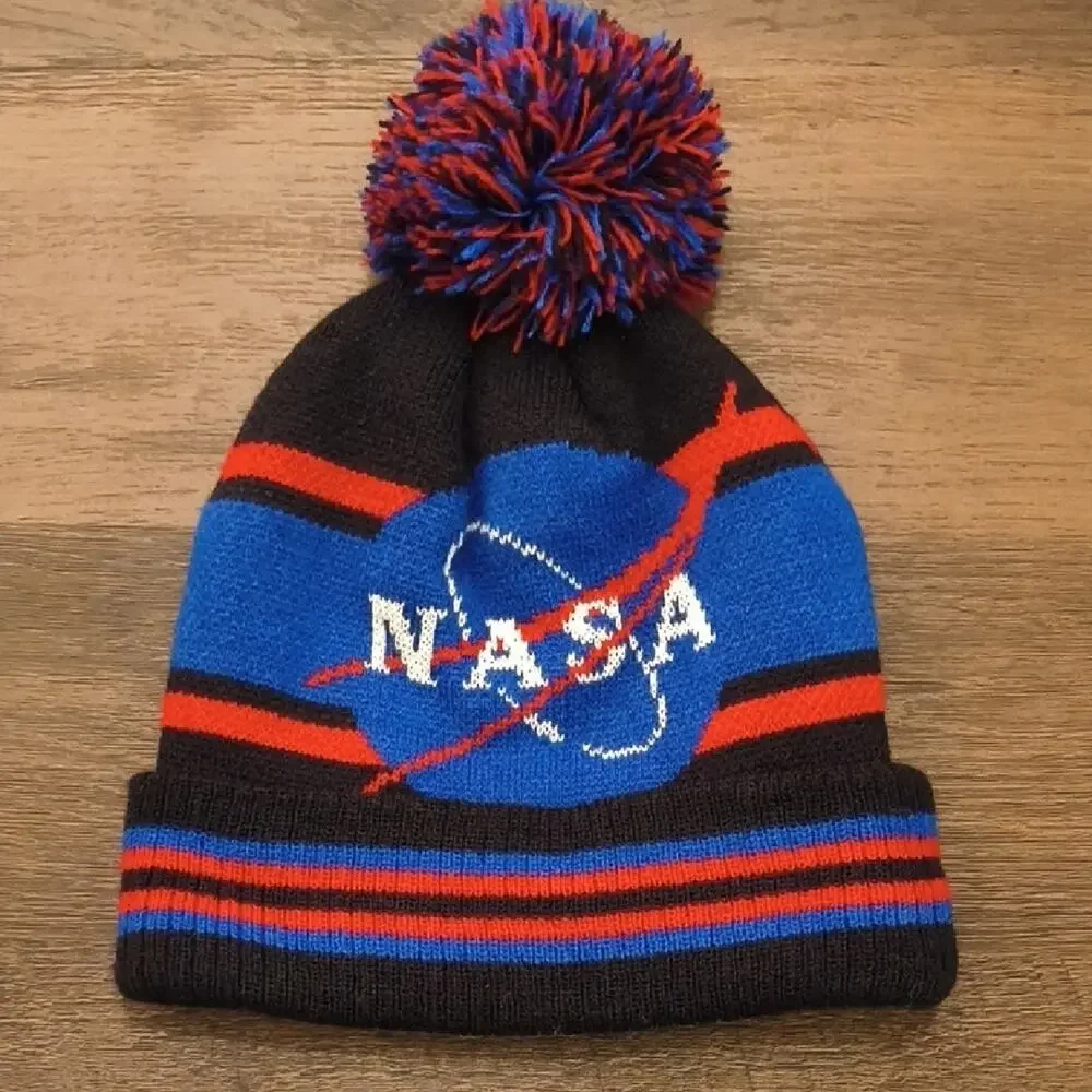 NASA, Kids Pom-Pom Beanie, NWOT